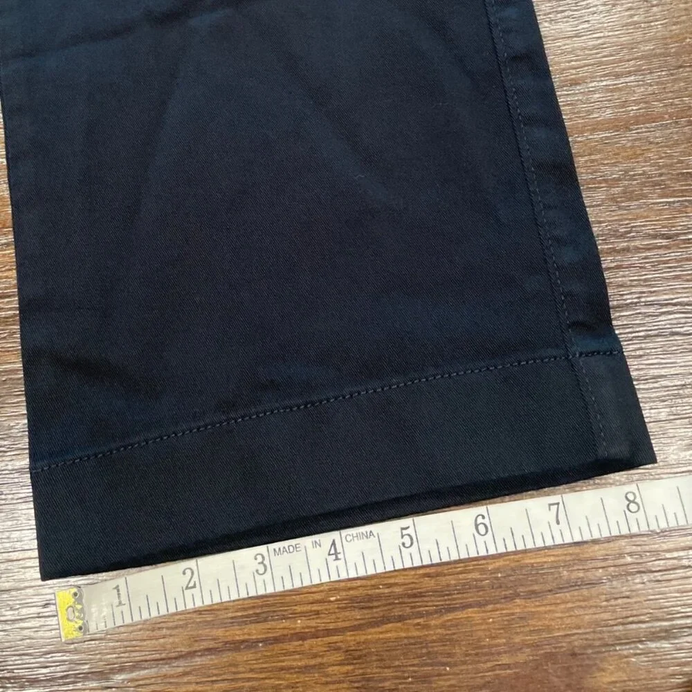 NWT J.Crew Factory 38x32 Straight Fit Flex Chino Pants Black Workwear Office